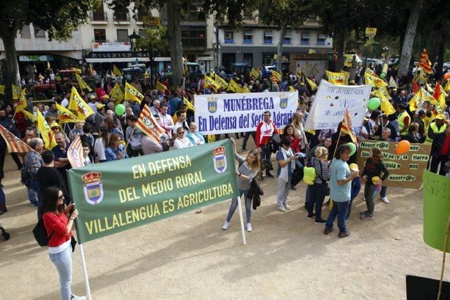 Manifestación de agricultores en Calatayud