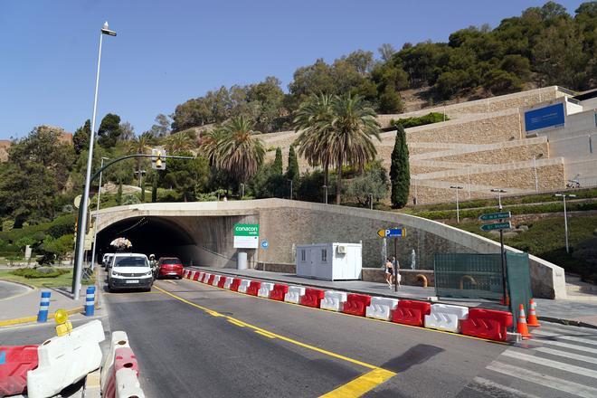 Obras de insonorización del túnel de la Alcazaba