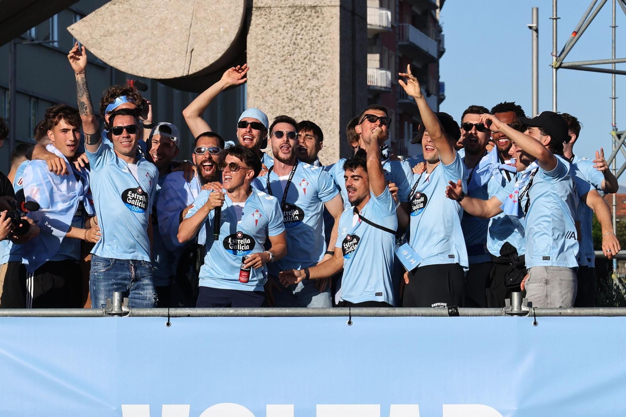 El Celta celebra por todo lo alto su llegada a Europa