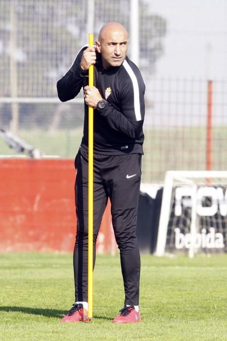 Entrenamiento del Sporting de Gijón