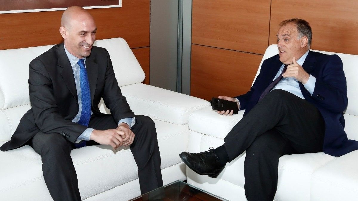 Luis Rubiales y Javier Tebas