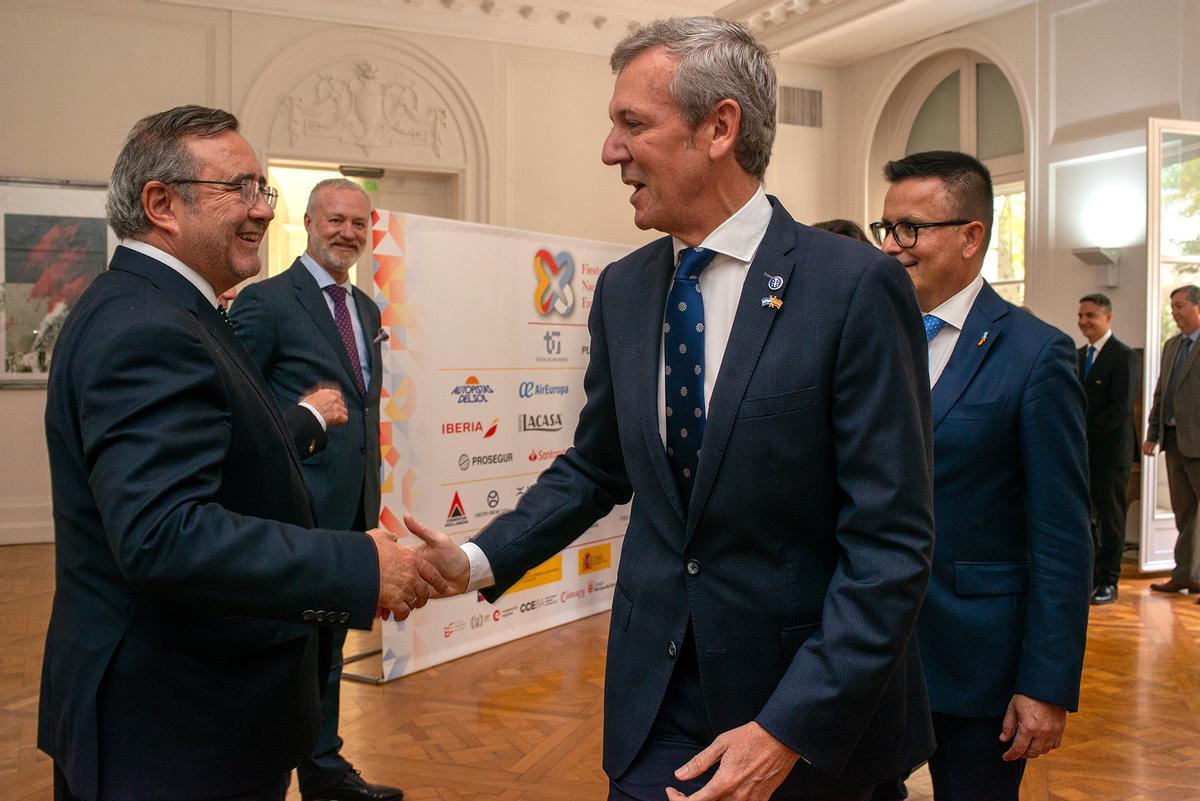 Rueda, en el acto de celebración del Día de la Hispanidad, en la Embajada de España en Argentina