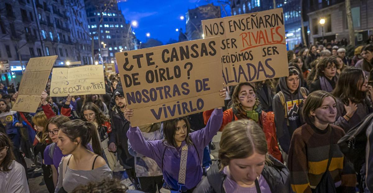 El feminisme pren avui els carrers contra la reacció neomasclista