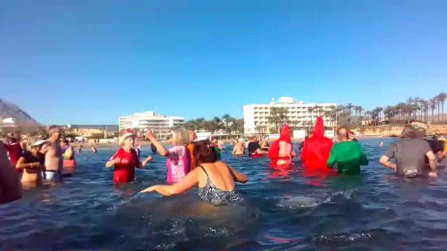 Baño solidario en Xàbia