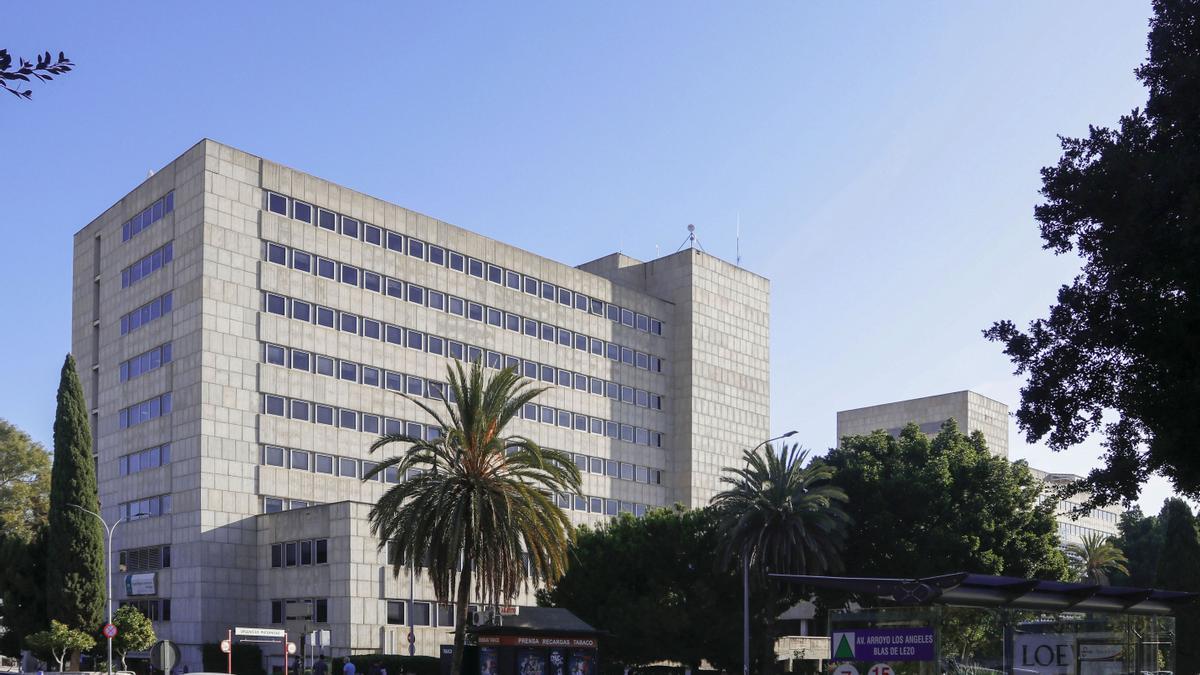 Fachada del Hospital Materno Infantil de Málaga