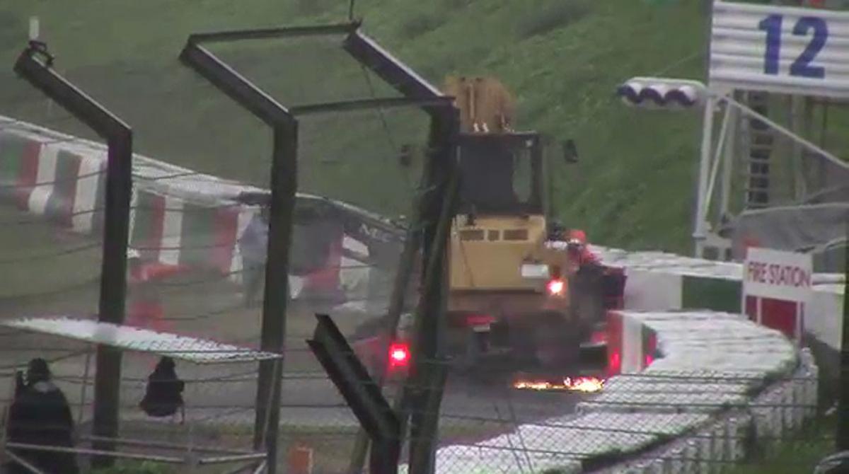Un aficionado grabó el inexplicable accidente de Bianchi en Suzuka