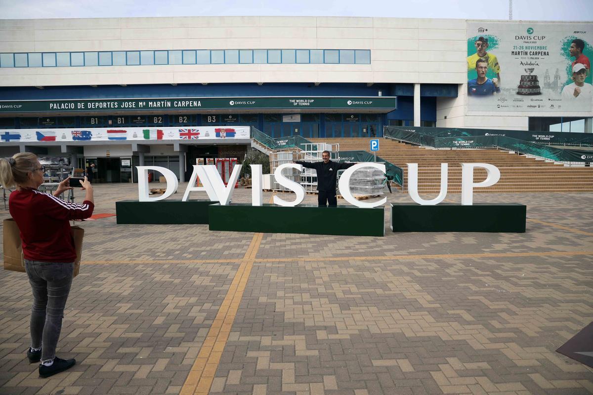 Preparativos para las Finales de la Copa Davis 2023, en el Martín Carpena.