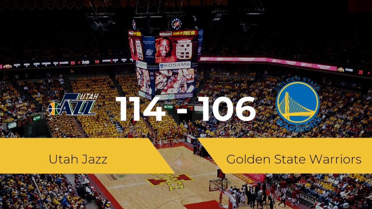 Victoria de Utah Jazz en el Vivint Smart Home Arena ante Golden State Warriors por 114-106