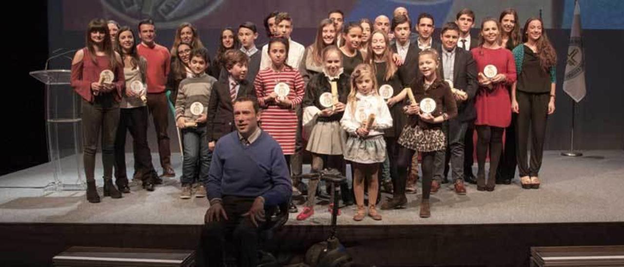 Los medallistas en los campeonatos territoriales y de España.