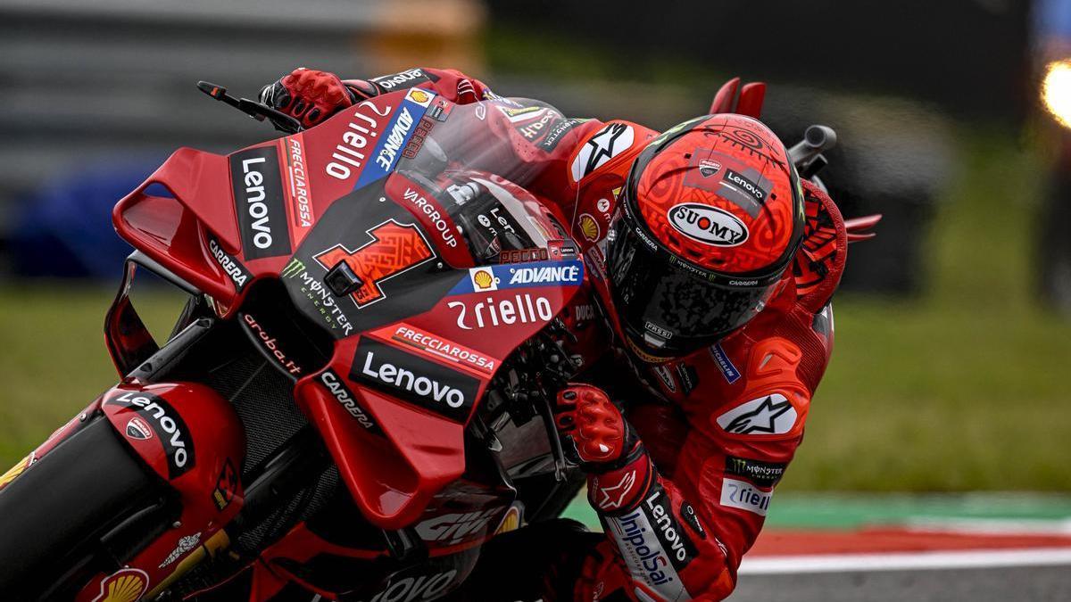 Francesco Bagnaia aseguró el primer lugar del MotoGP de España