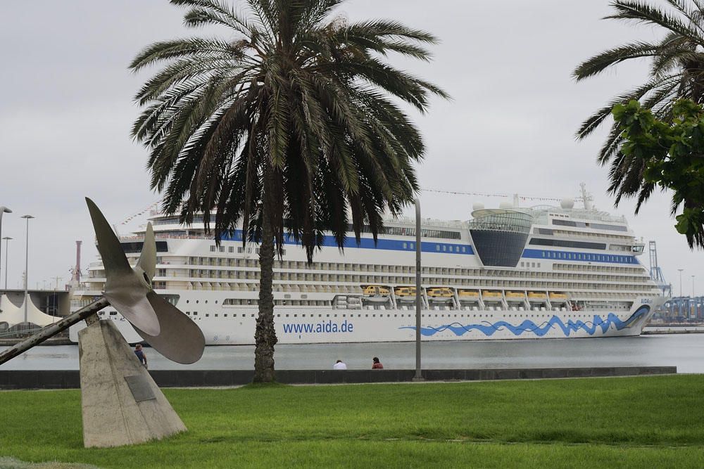 El crucero AIDASol hace escala en La Luz, 03/09/17