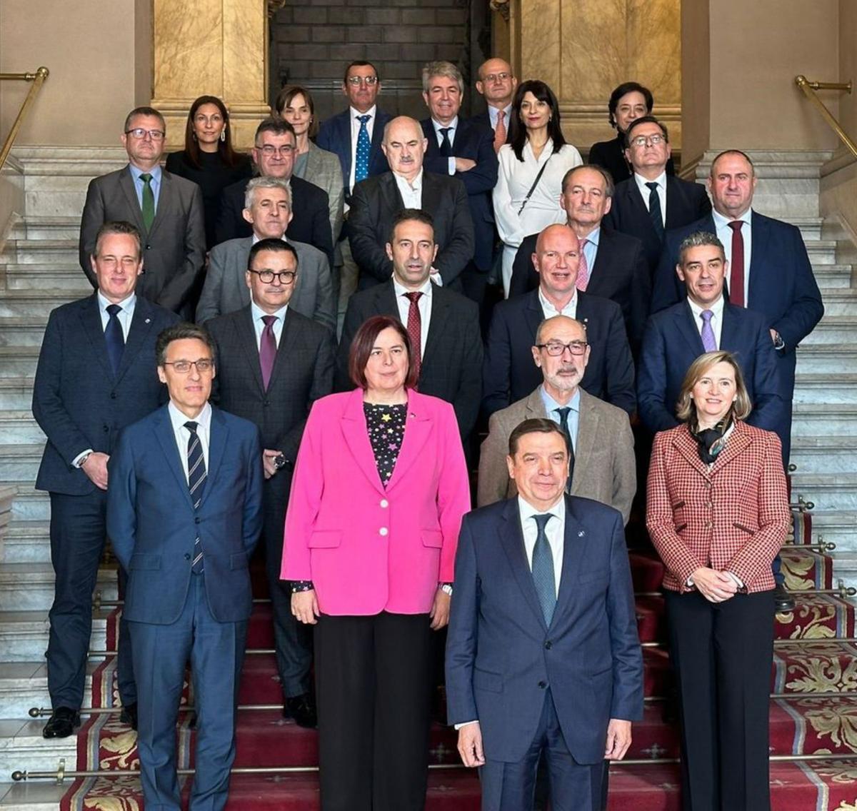 Planas, con los consejeros de Pesca y Agricultura.  | // CAIB