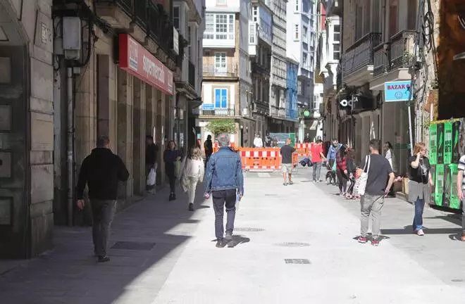 Avances en San Andrés: abre al tránsito peatonal el tramo entre las calles Sol y Torreiro