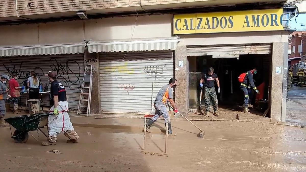 Comercios afectados por la dana en Benetússer