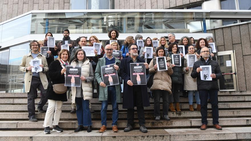 La huelga de letrados judiciales suspende unos 750 juicios y vistas en Galicia