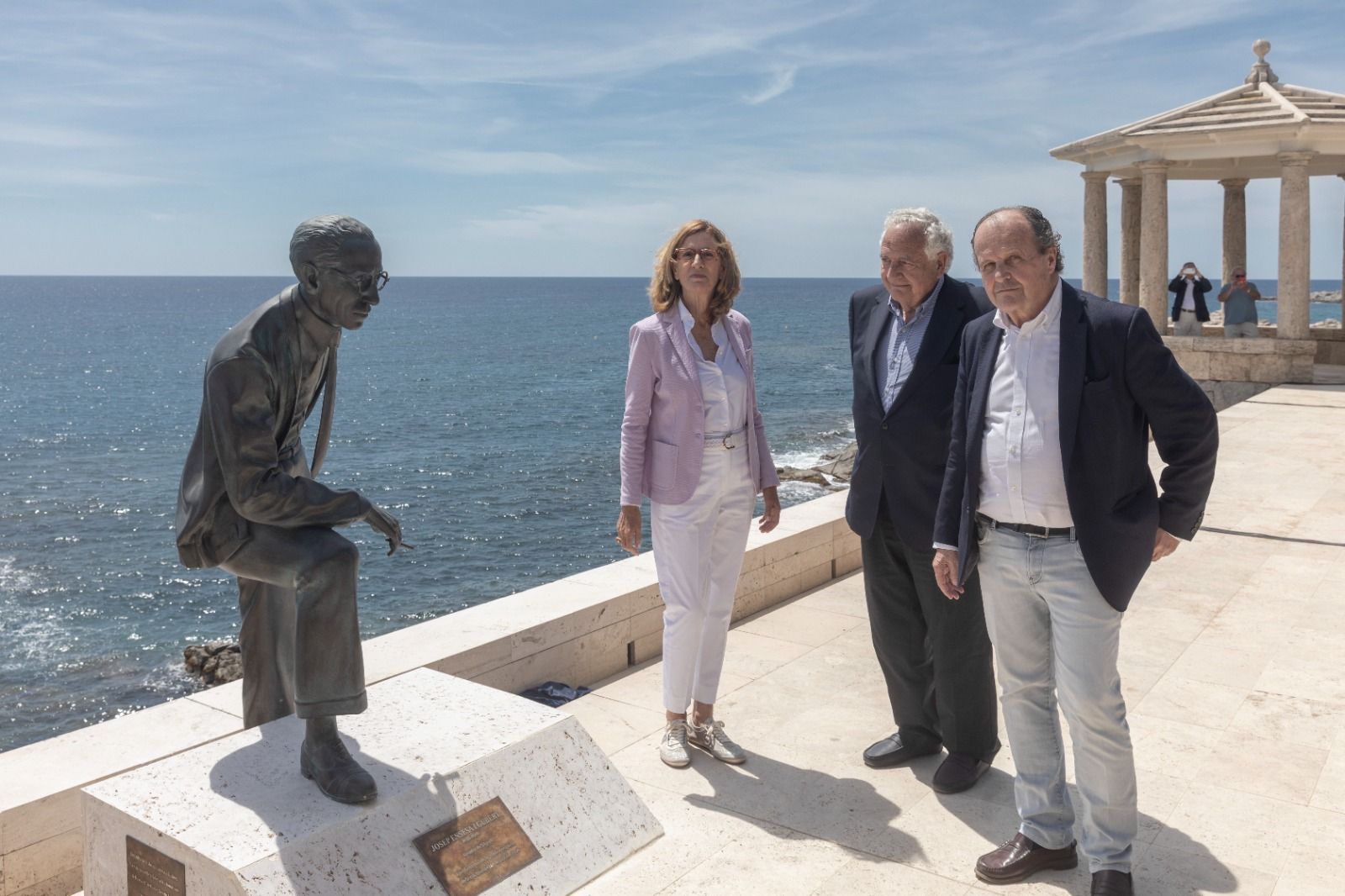 S'Agaró inicia la celebració del seu centenari amb la inauguració de l'escultura d'homenatge Josep Ensesa