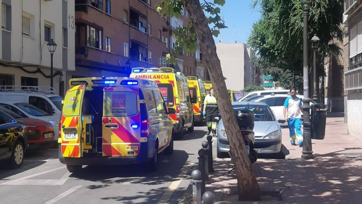 Un hombre de 30 años, herido grave por arma blanca y traumatismo craneal en Móstoles.
