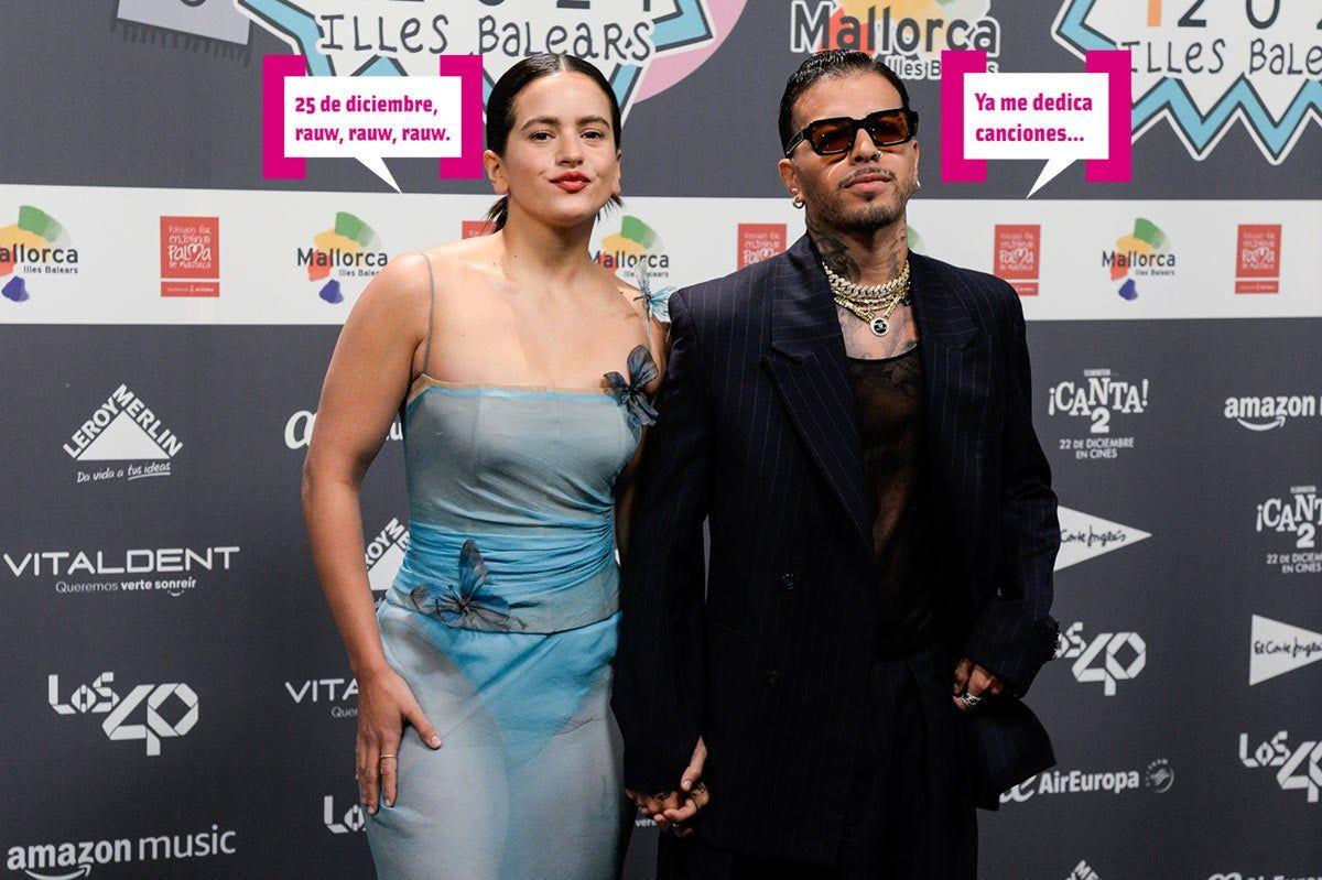 Rosalía y Rauw Alejandro en los premios 40 2021
