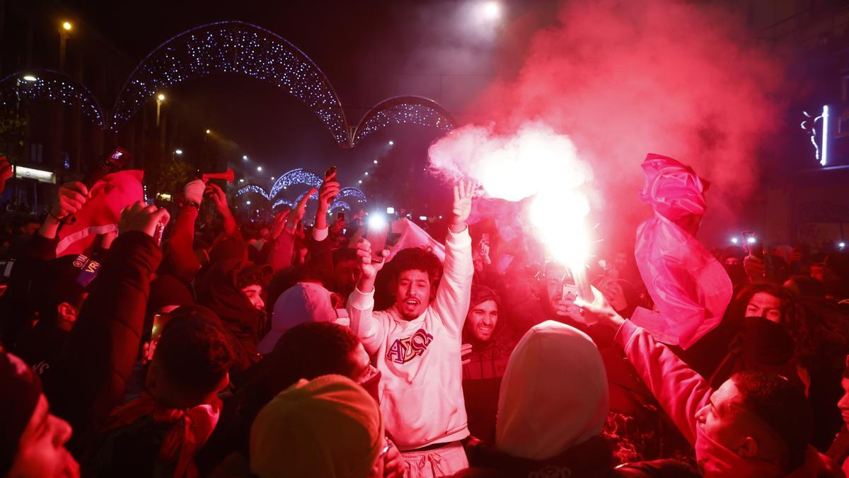 18 detenidos en Bruselas tras la victoria de Marruecos en el Mundial.