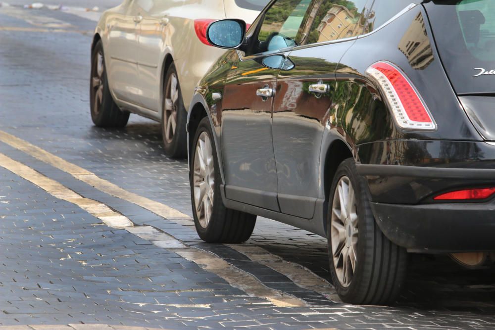 Estado del asfalto en las calles de Málaga