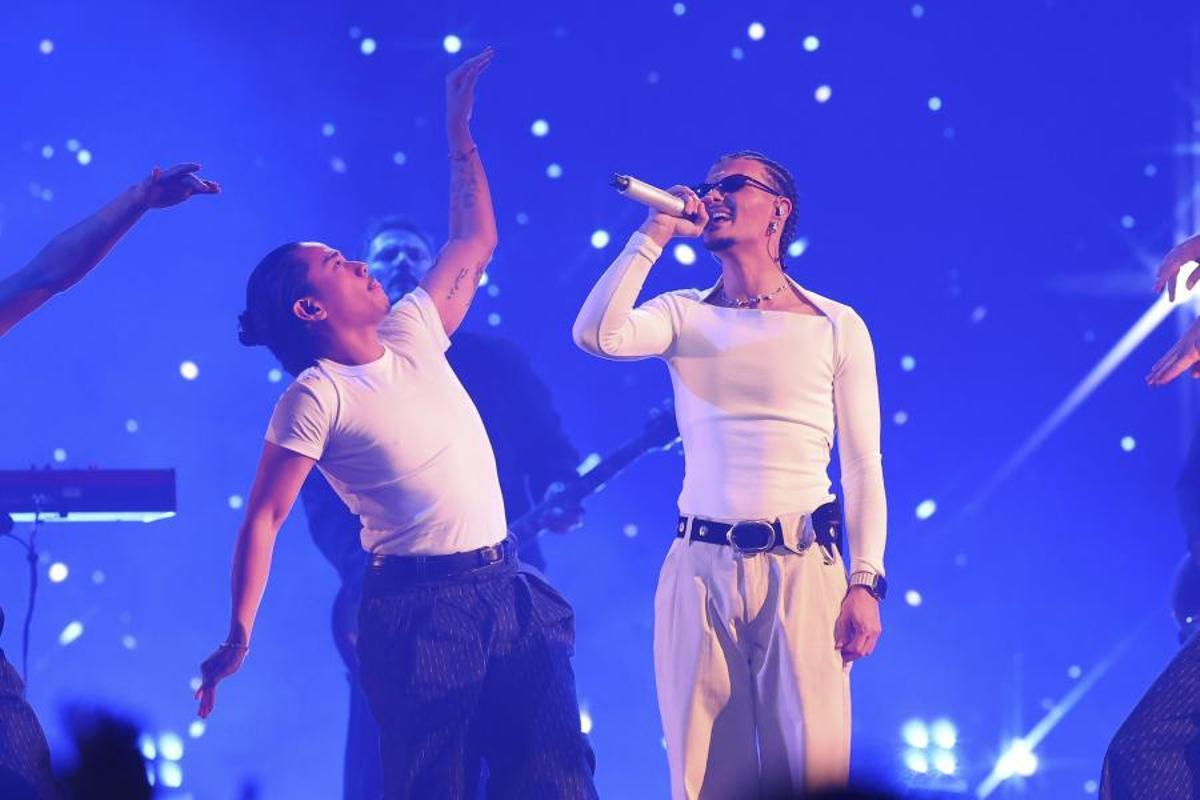 Actuación de Abraham Mateo en la segunda semifinal del Benidorm Fest.