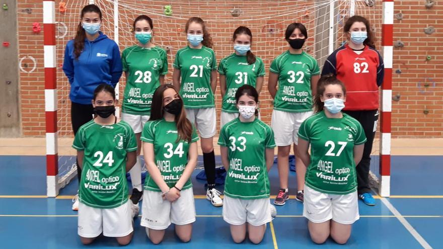 Formación del Balonmano Zamora Infantil B femenino