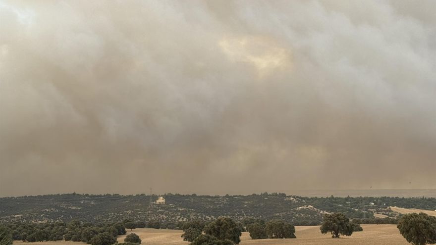 Muere el hombre que resultó ayer herido en el incendio ya &quot;perimetrado&quot; de Madrid