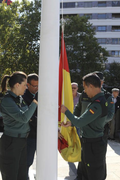 Ensayo de la parada militar de la fiesta del Pilar