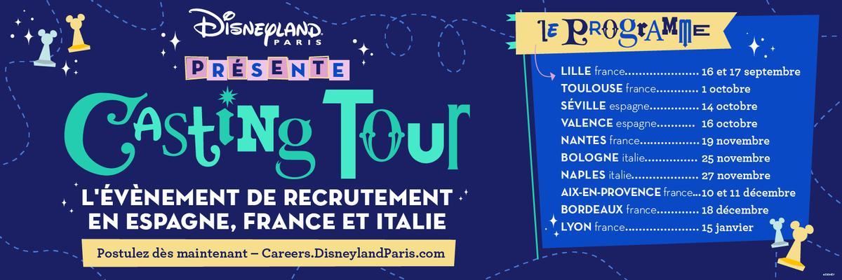 Calendario de pruebas de Disneyland París