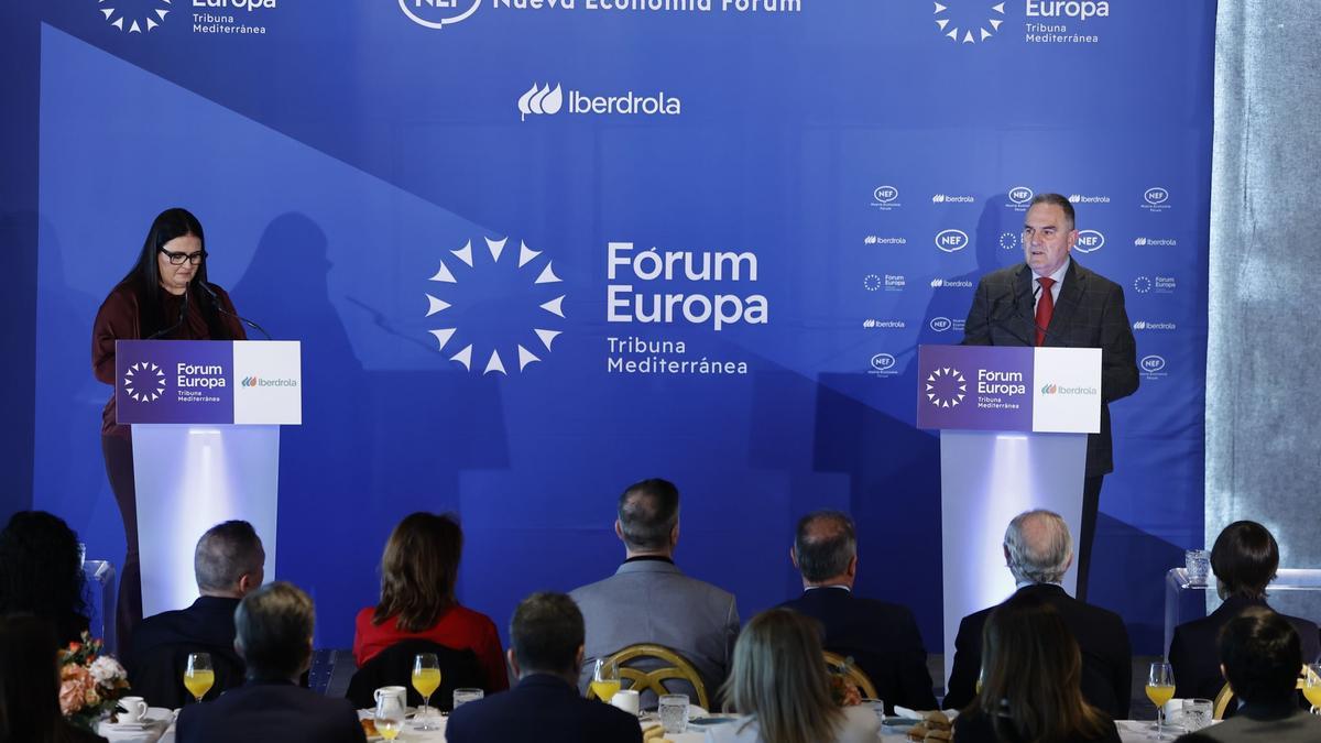 Francisco Gan Pampols interviene en el Fórum Economía, este miércoles.