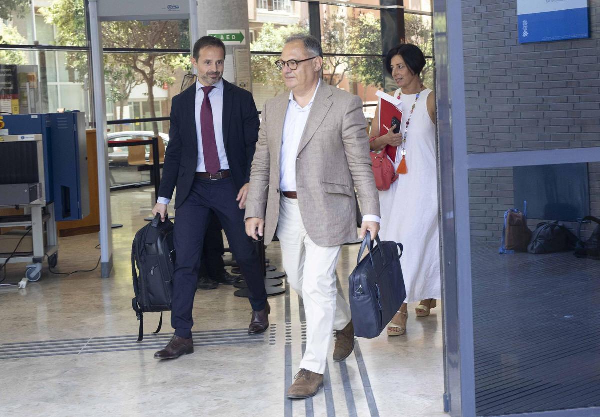 Nueva tanda de declaraciones por el escándalo de Les Naus. Fran Marco, fiscal anticorrupción. Rubén Villanueva Visedo, representante Quatre Carreres Plaza. Asunción Soro