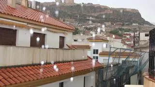 Lluvia, tormenta y granizo en Lorca