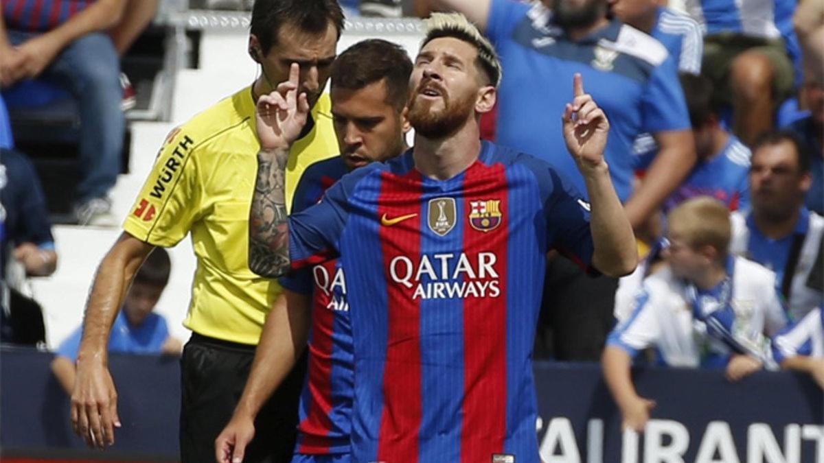 Messi se estrenó este sábado contra el Leganés. Ya suma 66 víctimas
