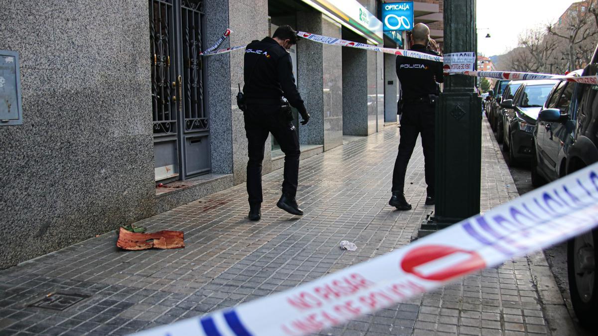 Las imágenes del apuñalamiento en Alcoy