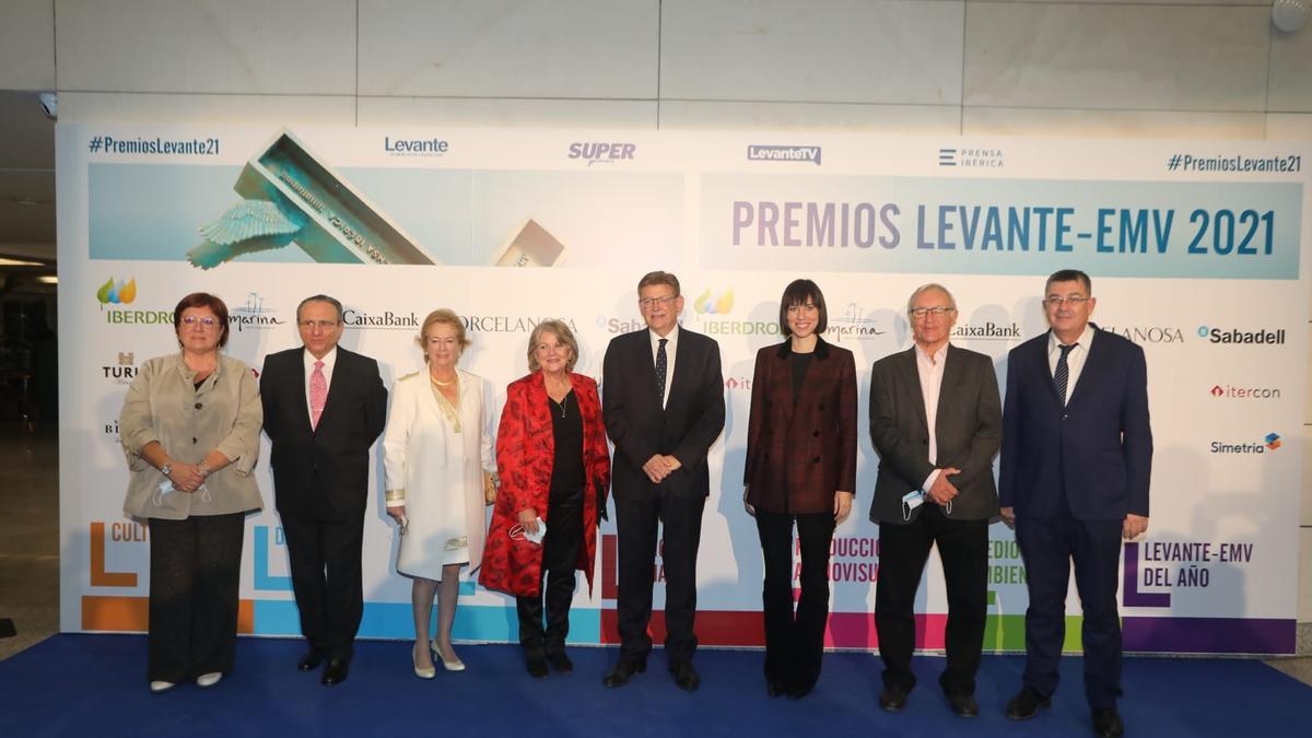 Todos los asistentes a la gala de los premios Levante-EMV-Prensa Ibérica 2021