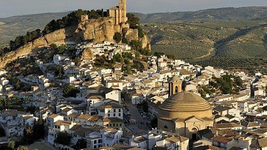 Vista aérea del municipio granadino de Montefrío.