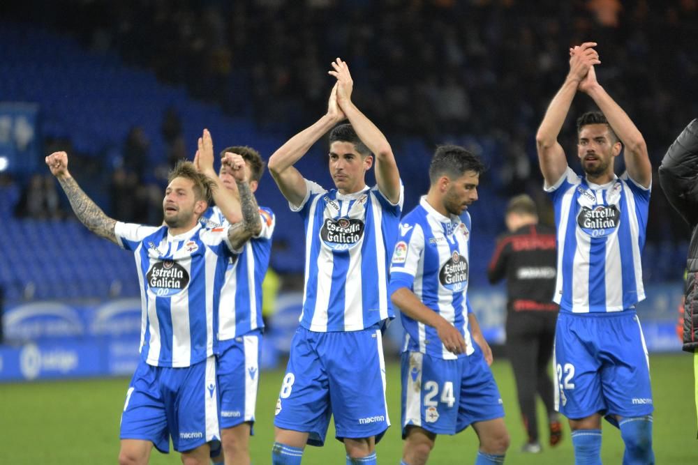 Penalti, el gol y la celebración del Dépor