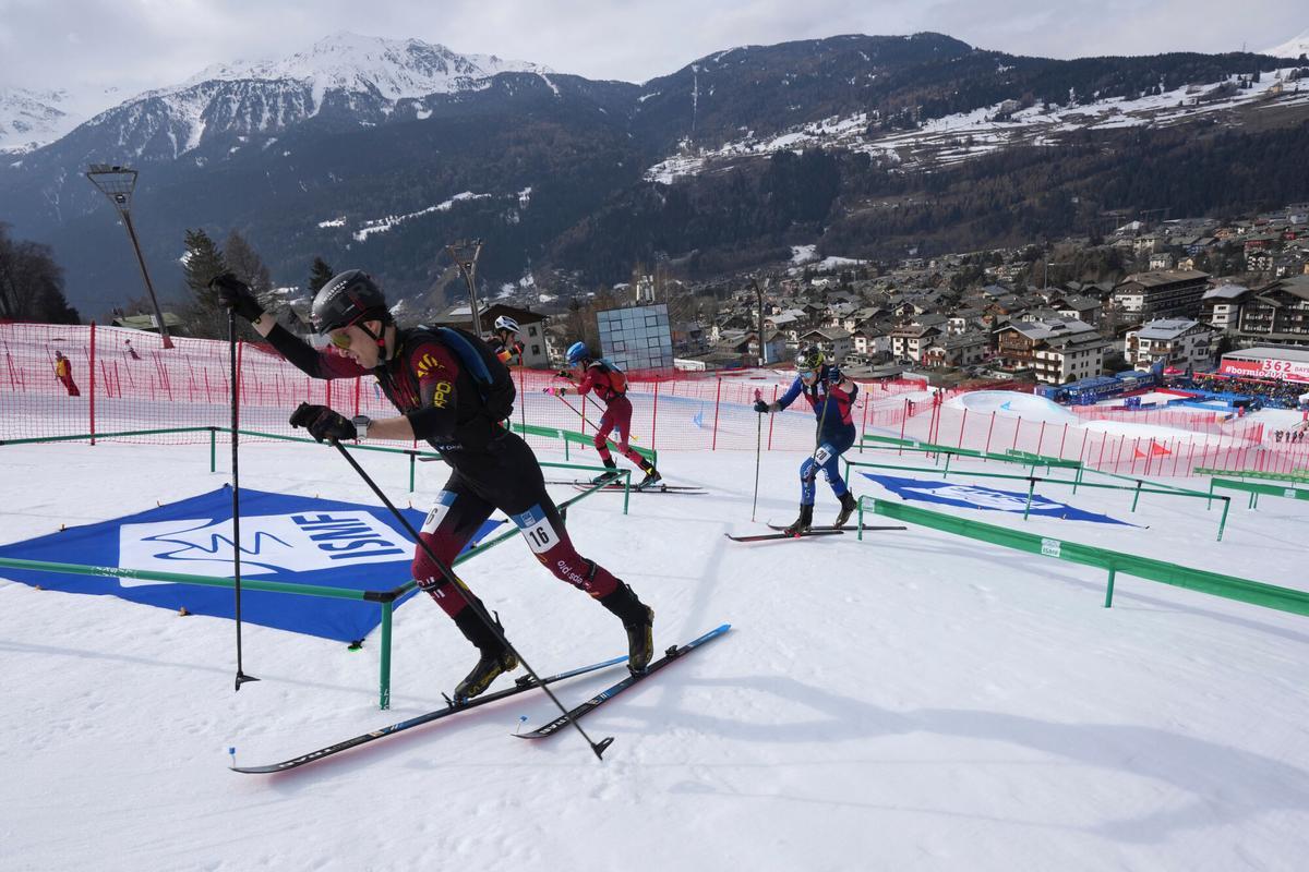 Imagen de la prueba de skimo de la Copa del Mundo en Bormio
