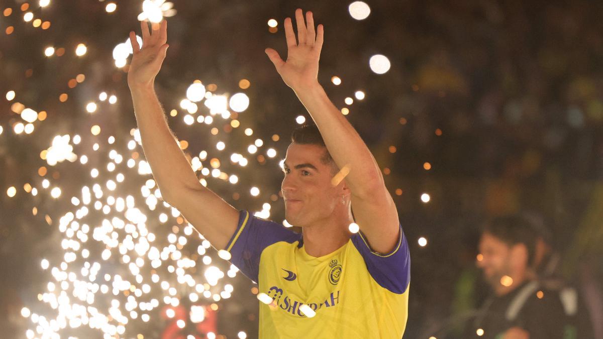 Cristiano, en su presentación con el Al-Nassr