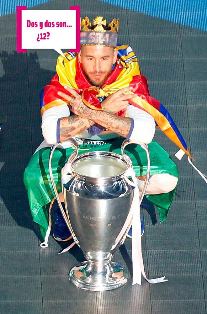 Sergio Ramos celebra el triunfo del Real Madrid