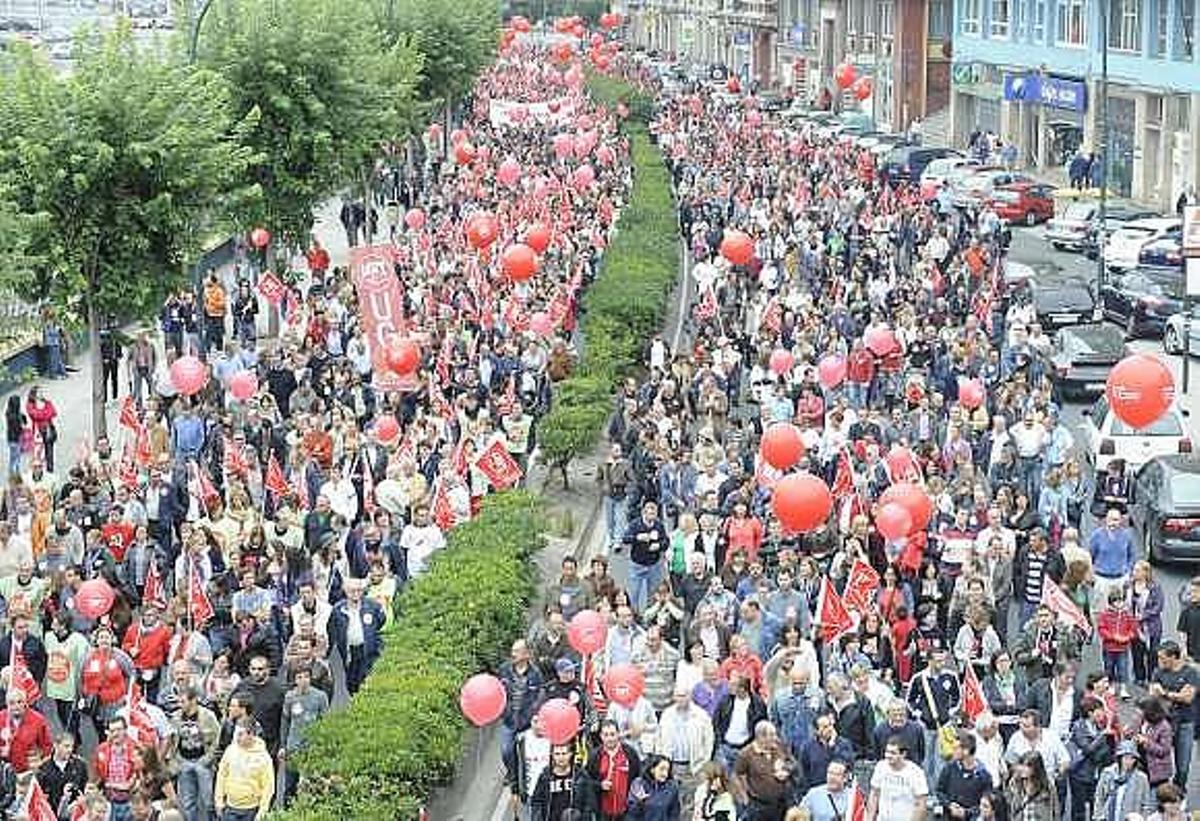 Más de 20.000 personas tomaron el centro de A Coruña en el 29-S