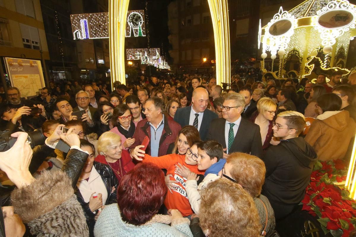 Inauguración del alumbrado navideño de Puente Genil