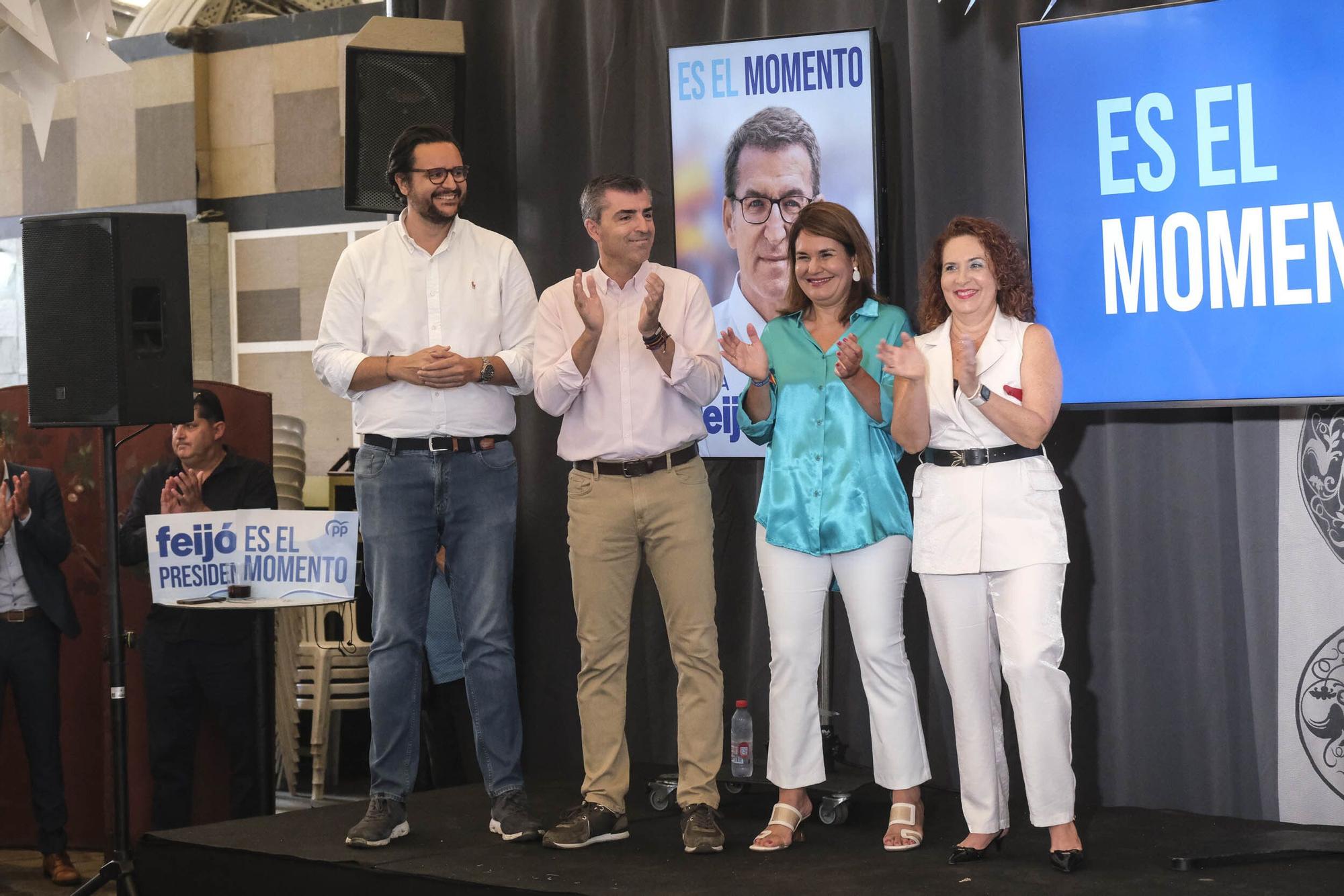 Cierre de campaña de las elecciones generales de los candidatos del PP por la provincia de Las Palmas