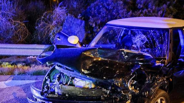 ACCIDENTE MALLORCA  Una conductora, imputada al duplicar la tasa de  alcohol tras un accidente con cinco heridos en Palma