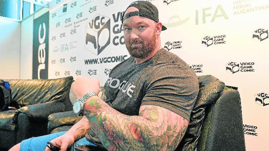 El actor Hafþór Júlíus Björnsson, conocido por su papel como &#039;La Montaña&#039;, guardaespaldas de Cersei Lannister en la serie &#039;Juego de tronos&#039;.