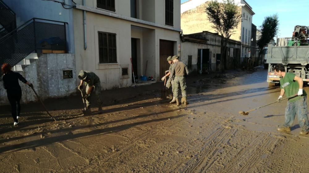 La UME trabaja para devolver la normalidad a Sant Llorenç