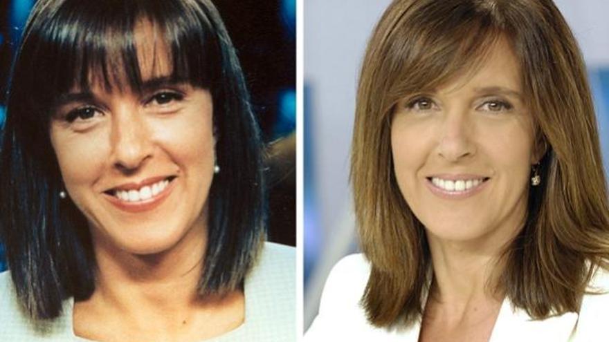 Ana Blanco, en 1990 y ahora.