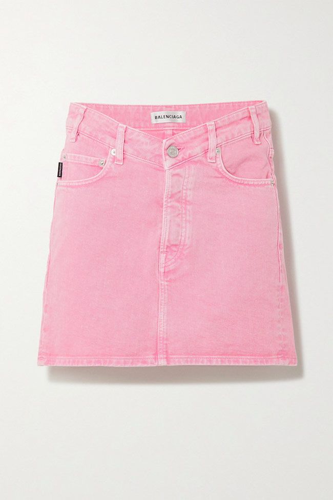 Minifalda rosa, de Balenciaga