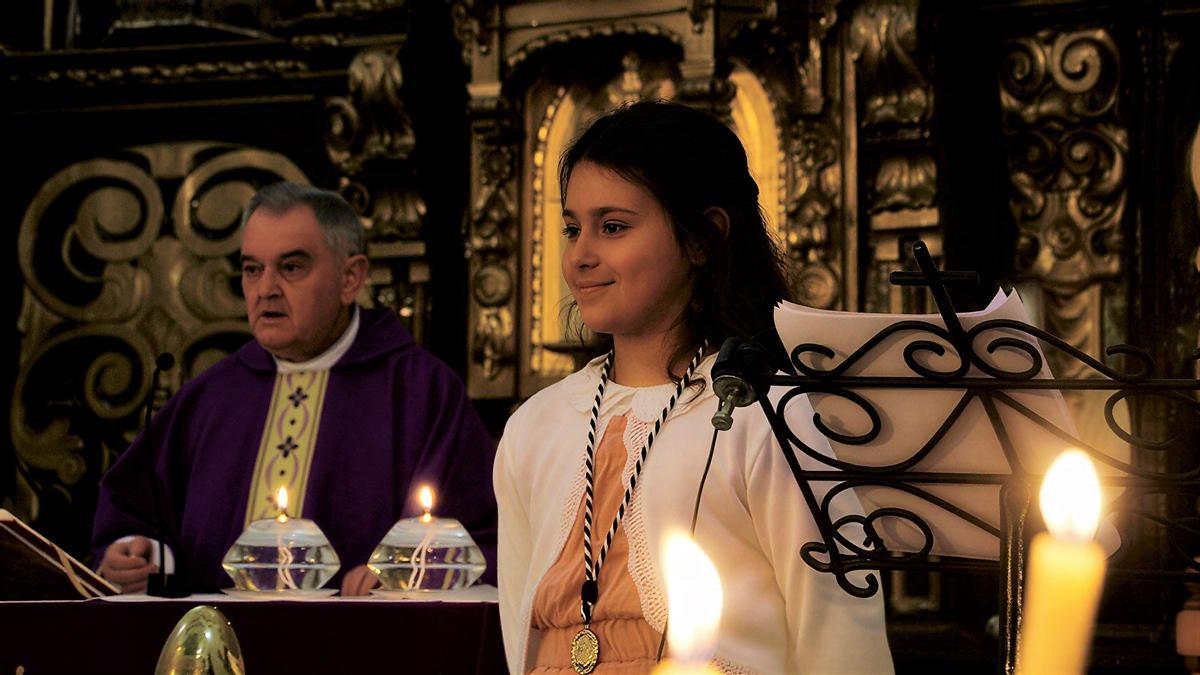 Lola Parra Sánchez durante su pregón