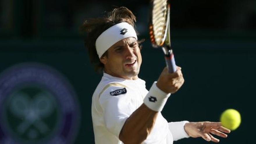 David Ferrer, en Wimbledon.